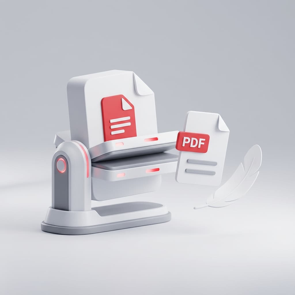 Compressing PDF files illustration