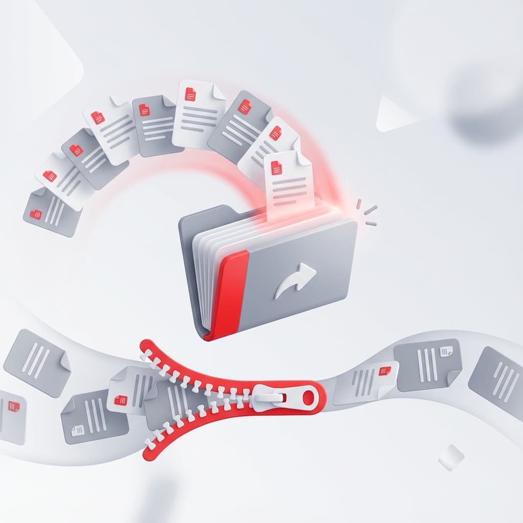 Merging PDF files illustration